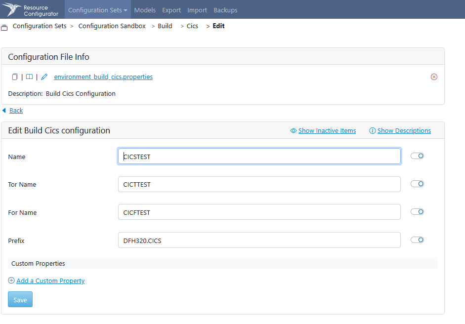 Kobee Resource Configurator CICS
