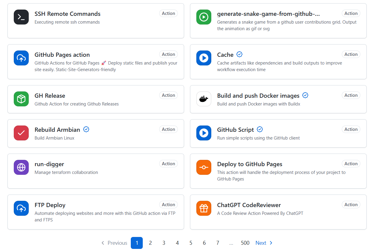 Gitlab Actions Marketplace